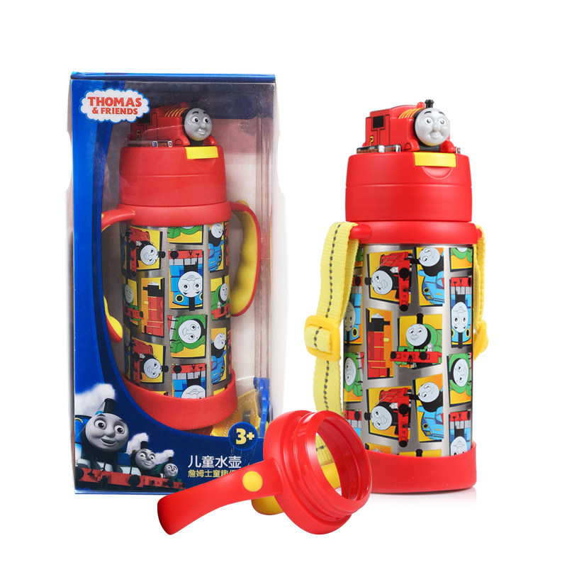 托马斯水杯316不锈钢吸管保温水壶宝宝手柄学饮杯防漏儿童保温杯,淘宝优惠券,粉丝福利购,淘宝优惠卷