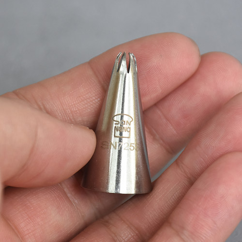 三能7齿裱花嘴SN7253 SN7278七齿小号中号菊花曲奇奶油蛋糕挤花嘴 - 图2