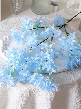 丁香花仿真花樱花高级仿生花紫色
