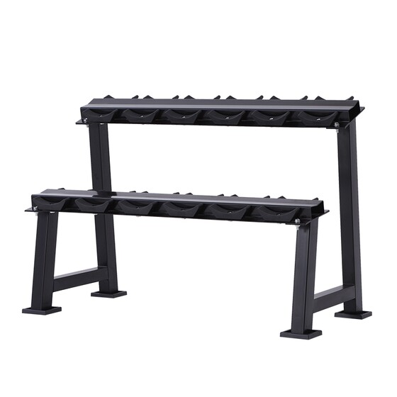 Heightened dumbbell rack double layer dumbbell storage rack