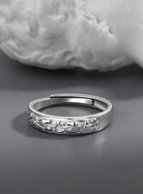 S999纯银貔貅戒指男款高级感小众男士单戒个性招财生日礼物送男友