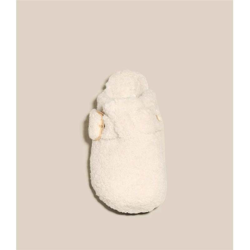 勃肯毛毛拖鞋女外穿2026年新款舒适保暖懒人一脚蹬平底包头棉拖鞋,淘宝优惠券,粉丝福利购,淘宝优惠卷