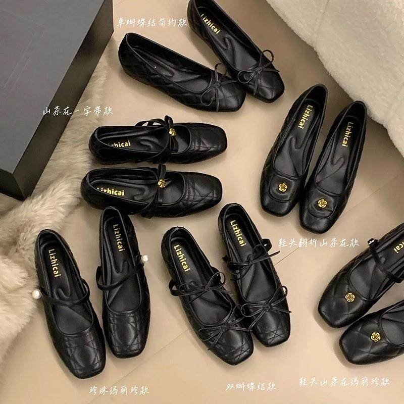 小香风内增高加绒玛丽珍鞋女2026早春季新款法式黑色晚晚单鞋瓢鞋,淘宝优惠券,粉丝福利购,淘宝优惠卷