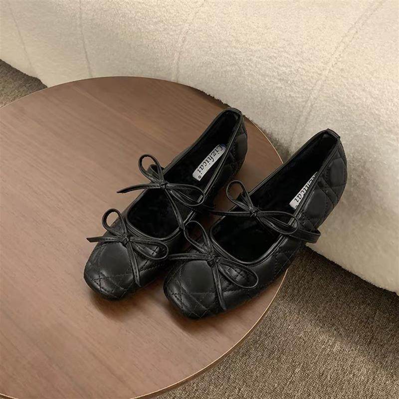 法式小香风内增高菱格玛丽珍女鞋2026年新款加绒保暖平底芭蕾舞鞋,淘宝优惠券,粉丝福利购,淘宝优惠卷