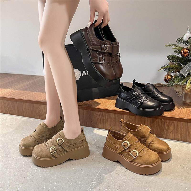 法式复古皮带扣厚底勃肯鞋女2026年新款百搭舒适懒人一脚蹬乐福鞋,淘宝优惠券,粉丝福利购,淘宝优惠卷