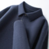 100% cashmere sweater men's thickened lapel sweater