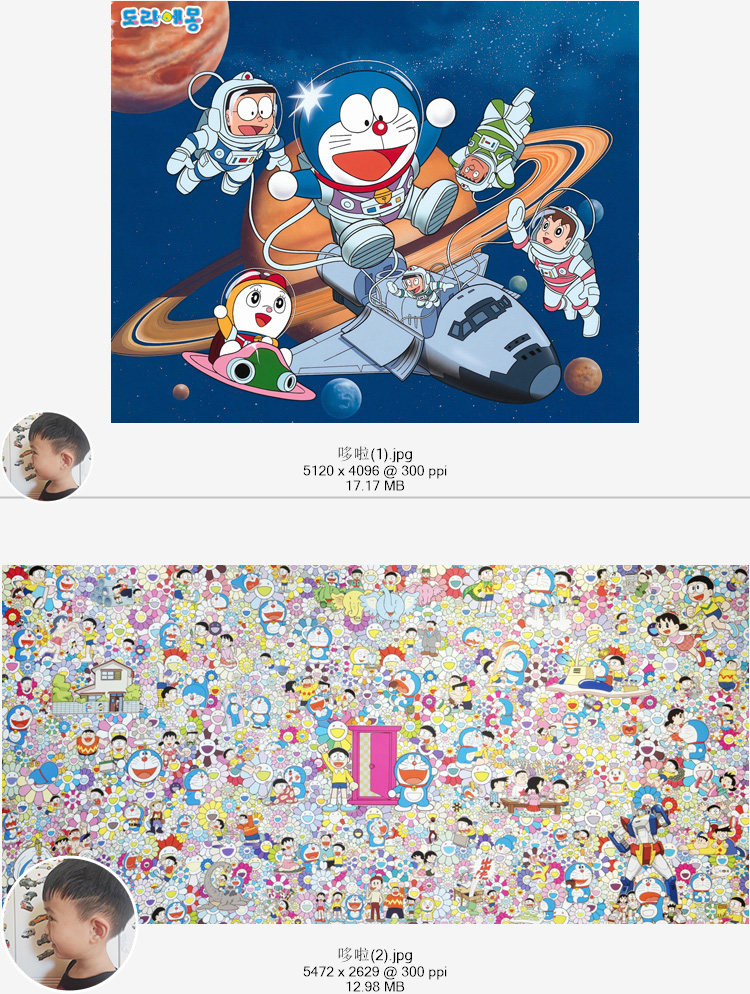 哆啦A梦机器猫小叮当超高清4K8K壁纸插画原画电脑图片大图jpg素材 - 图0