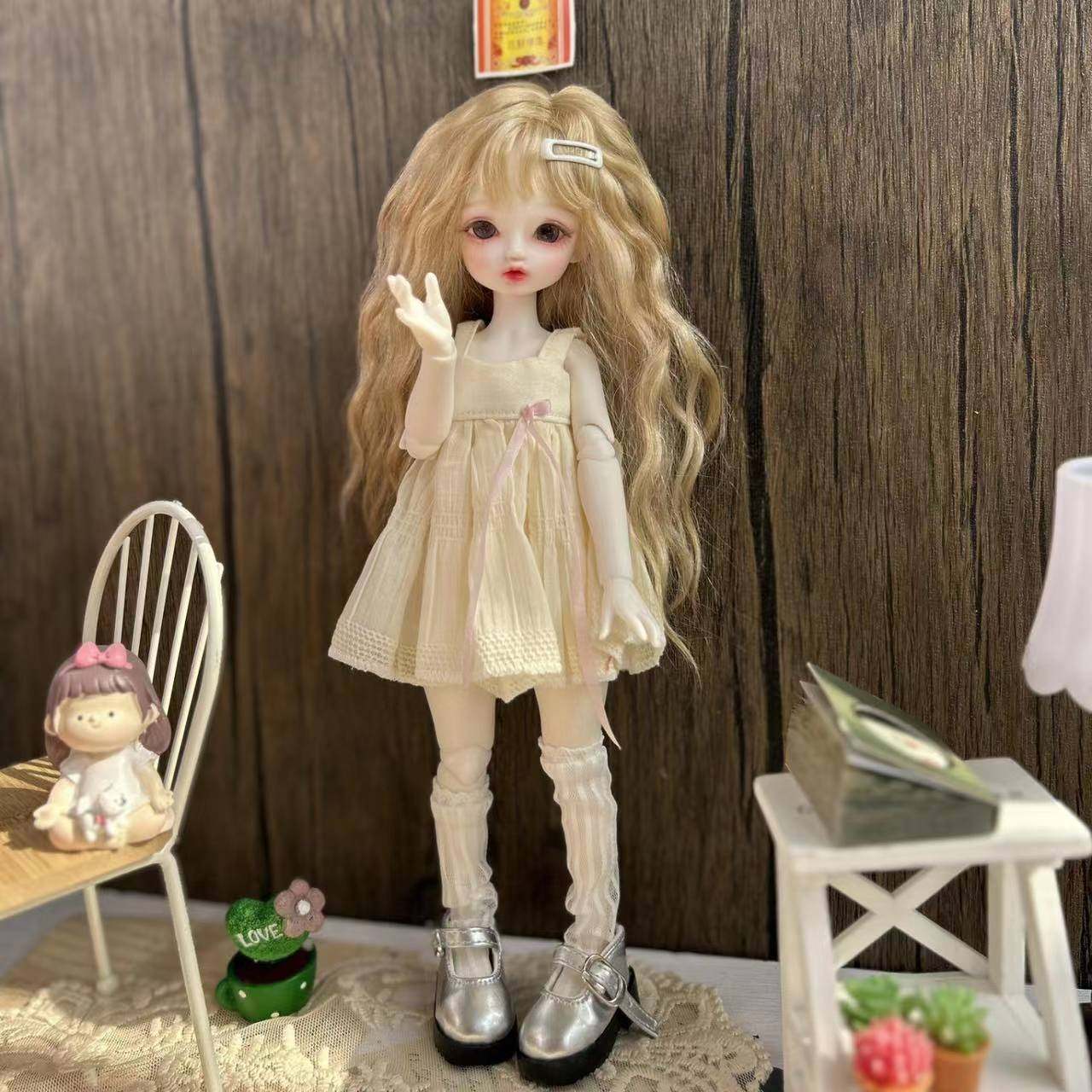 bjd6分娃衣吊带连衣裙30cm娃娃衣服公主换装配件可爱61/娃衣裙子,淘宝优惠券,粉丝福利购,淘宝优惠卷