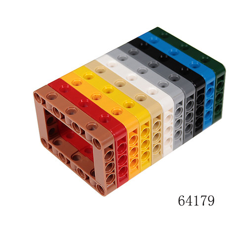 兼容乐高64179益智玩具积木5x7孔臂圈/圈梁科教散件零配件 - 图0