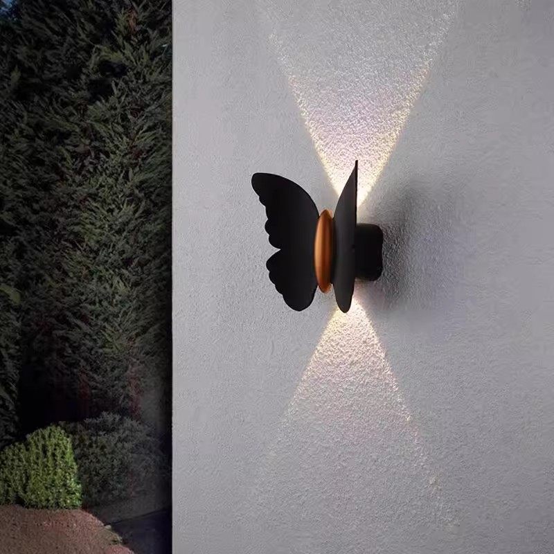 户外防水简约蝴蝶壁灯蝴蝶洗墙灯简约现代装饰氛围楼梯过道墙壁灯,淘宝优惠券,粉丝福利购,淘宝优惠卷
