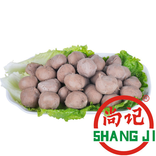 梅州尚记牛肉丸客家牛筋丸手打新鲜牛肉现做火锅烧烤丸子真空包装 - 图1