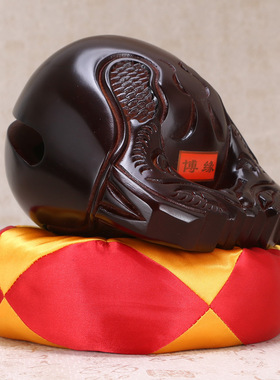 工艺佛堂木鱼金泽柚木纯手工摆件