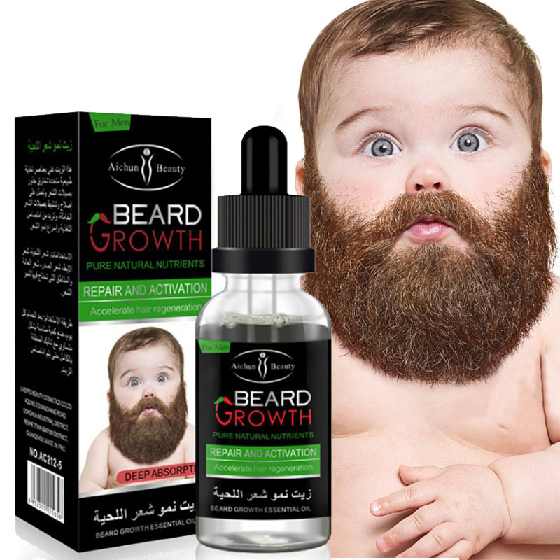 Beard Growth oil Hair 胡须生长液浓密男毛发增长液胡子胸毛眉毛