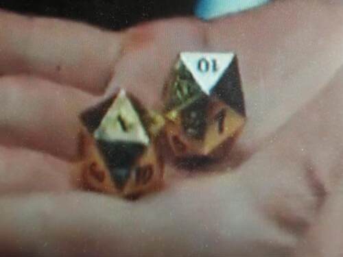 20面金属骰子流浪球形锌合金正二十面体色子电影桌游同款道具D20 - 图1