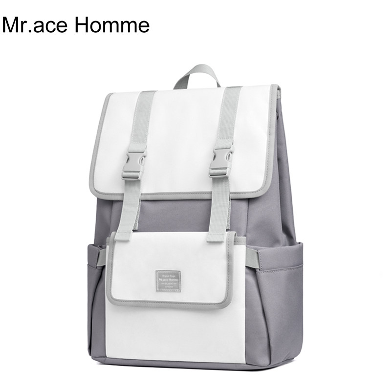 mracehomme女大学生韩版潮男双肩包 mracehomme简恬双肩背包