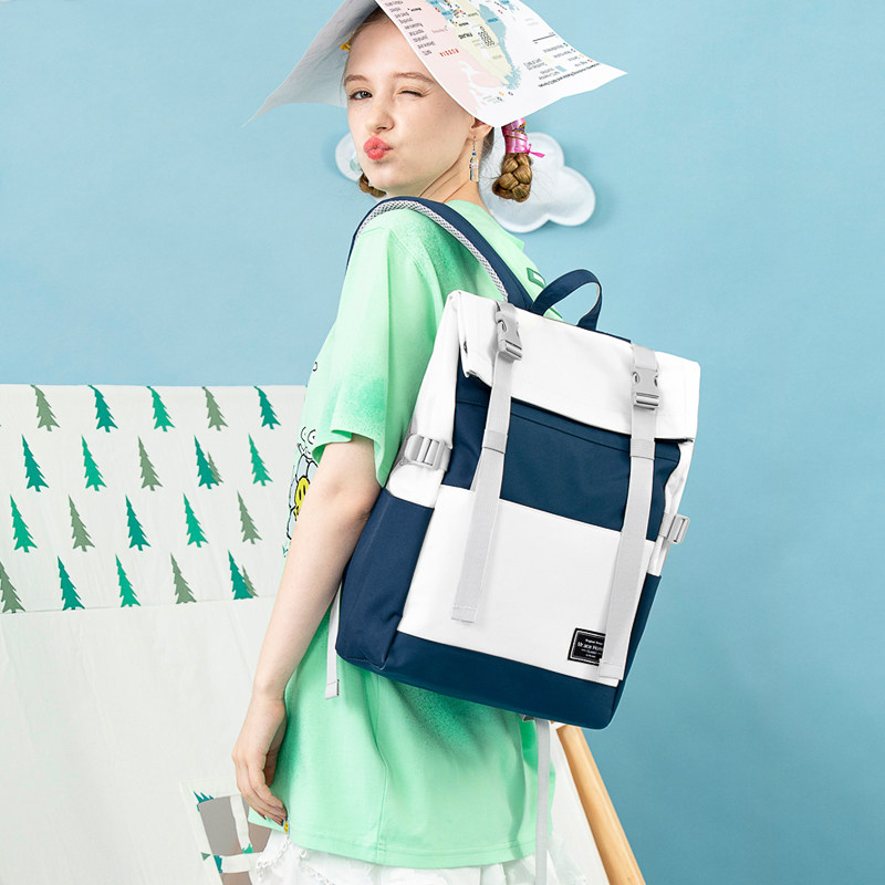 mrace新款男时尚ins风女电脑包 mracehomme简恬双肩背包