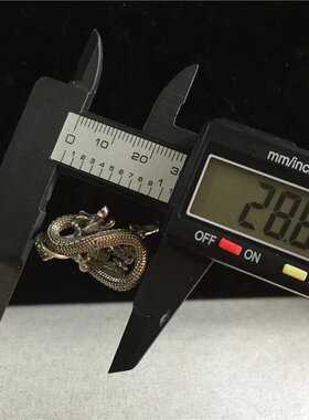 越轩银匠s925银款立体盘蛇造型银质吊坠黑狗牙挂件包邮