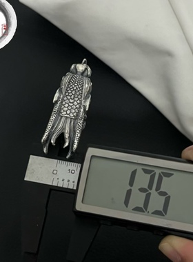 s925银鱼化龙吊坠空套托镶嵌大号牙齿挂件配饰牙尖套男士文玩配件