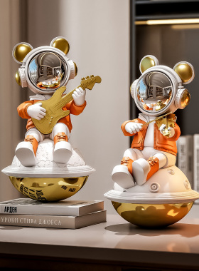 宇航员太空人不倒翁桌面摆件