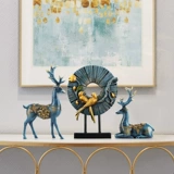 Украшения гостиной дома Скульптура для маленькой мебели Слива оленя.