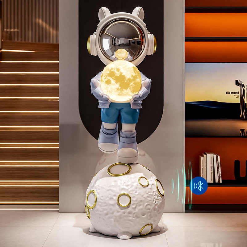 宇航员太空人客厅电视柜沙发旁大型落地摆件网红轻奢装饰品灯卡通,淘宝优惠券,粉丝福利购,淘宝优惠卷