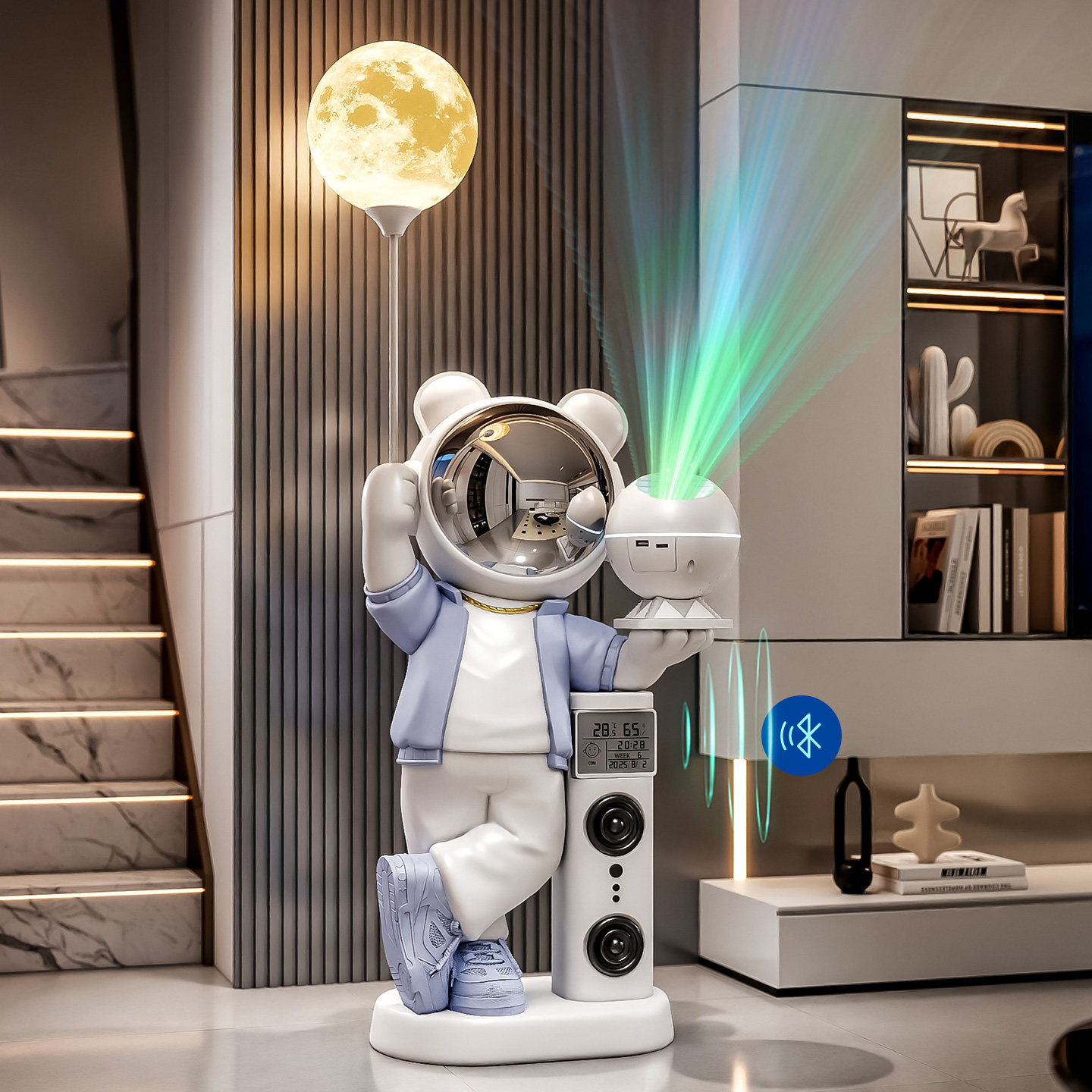 太空人落地摆件蓝牙音箱星空灯玄关搬家礼物家居高档氛围装饰夜灯,淘宝优惠券,粉丝福利购,淘宝优惠卷
