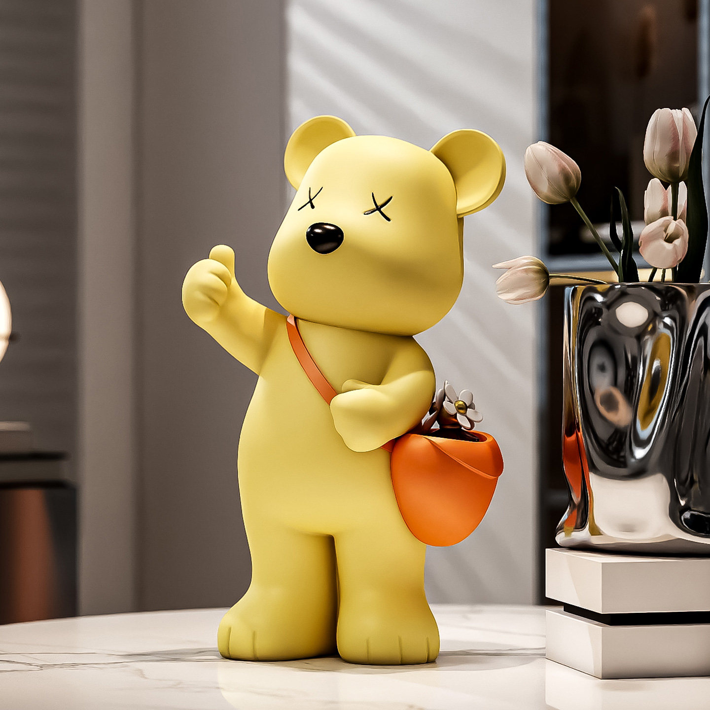 现代简约北极熊桌面摆件家居饰品客厅玄关电视柜装饰品办公室好物,淘宝优惠券,粉丝福利购,淘宝优惠卷