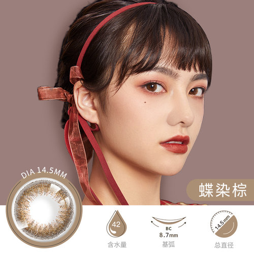 日本seed实瞳可芙蕾日抛美瞳10片小直径印度色彩色隐形近视眼镜 - 图3