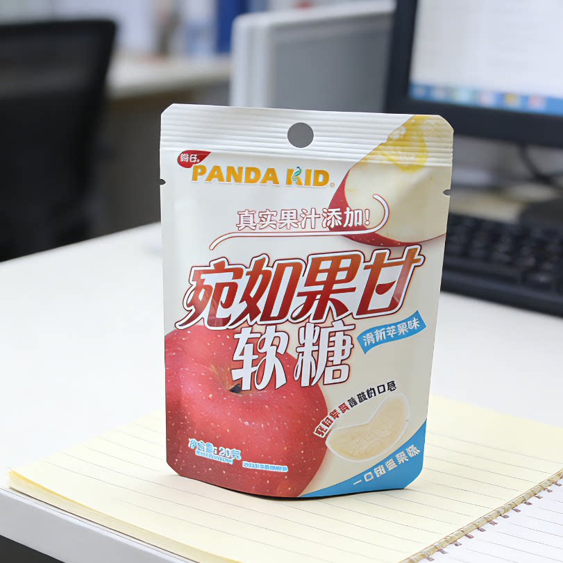 熊仔宛如果甘软糖清新苹果味独立包装20g/袋果汁糖果办公室零食,淘宝优惠券,粉丝福利购,淘宝优惠卷