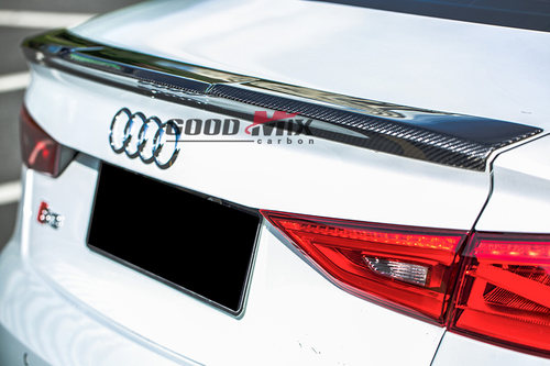 奥迪S3改装包围 S3 Limousine改装MIX款碳纤维小包围尾翼 鸭尾翼 - 图0
