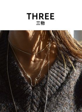 小众高级感冷淡风纯银抽象款项链