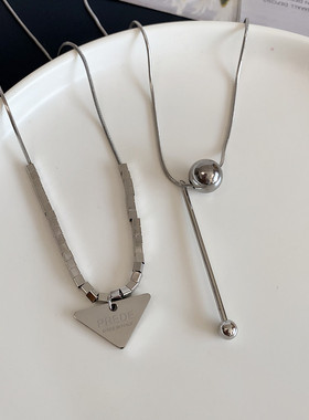 极简圆球轻奢小众设计感项链