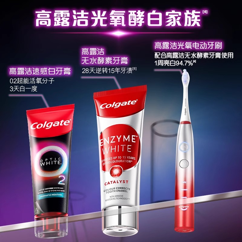 高露洁牙齿美白笔凝胶精华美牙神器涂抹式牙贴亮白