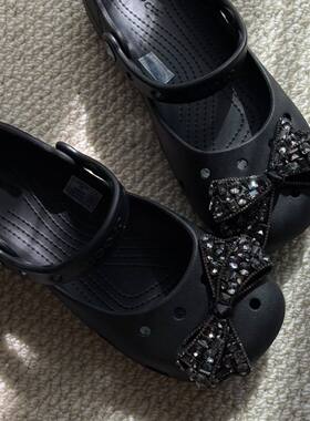 新款芭蕾风洞洞鞋配饰适配crocs