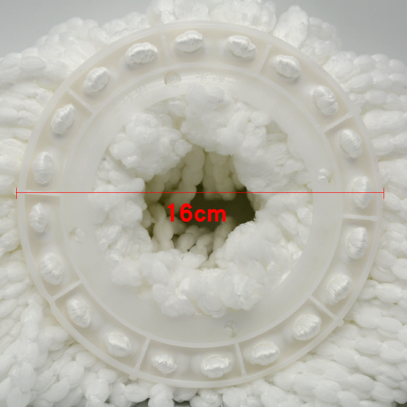 洁仕宝3个装16厘米拖把头墩布头拖布头旋转拖把替换头拖把配件 - 图2