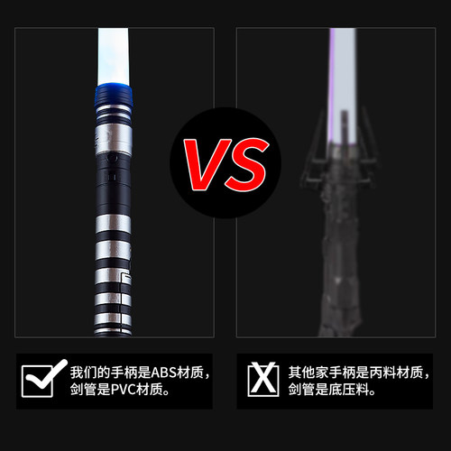 正版可伸缩光剑激光剑原力星战发光宝刀打荧光闪光棒儿童男孩玩具 - 图0