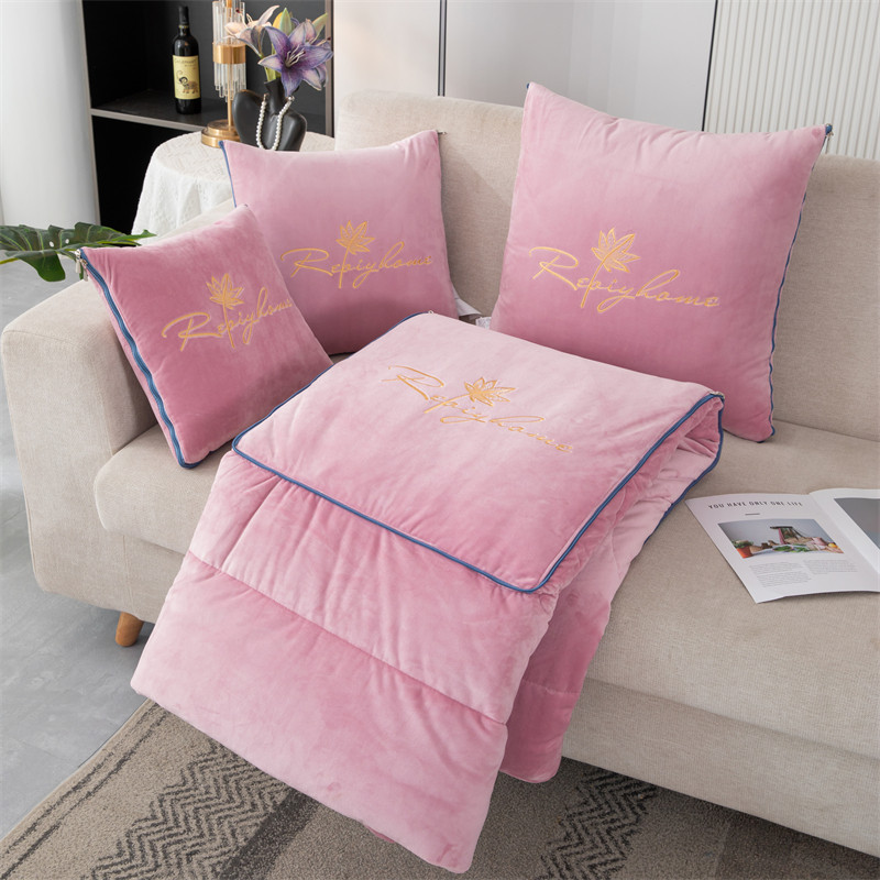 双面婴儿绒抱枕被子加厚冬季靠垫二合一车载办公室午休大号7.8斤,淘宝优惠券,粉丝福利购,淘宝优惠卷