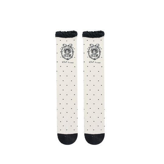 Roji line doll cotton Lolita socks