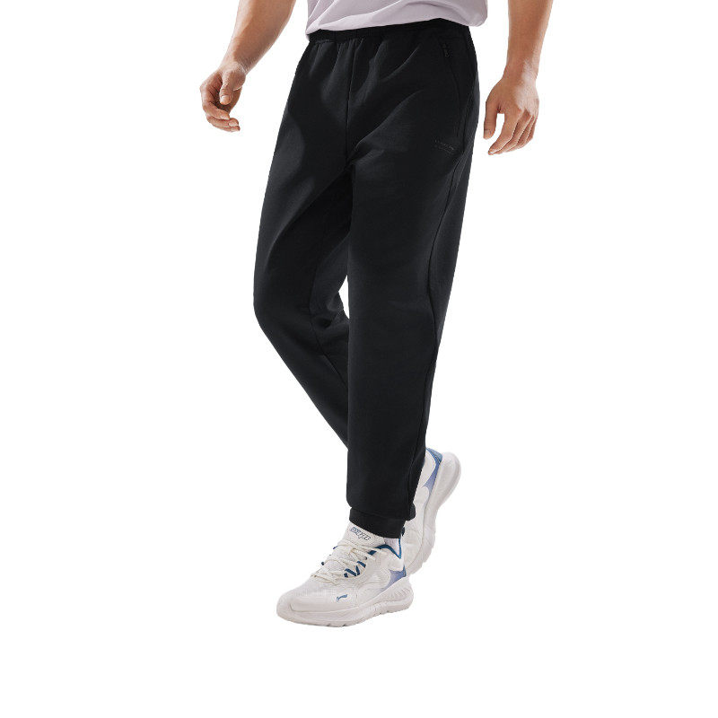 李宁男子冬季束脚加绒保暖针织运动裤男裤长裤保暖休闲裤AKLV833,淘宝优惠券,粉丝福利购,淘宝优惠卷