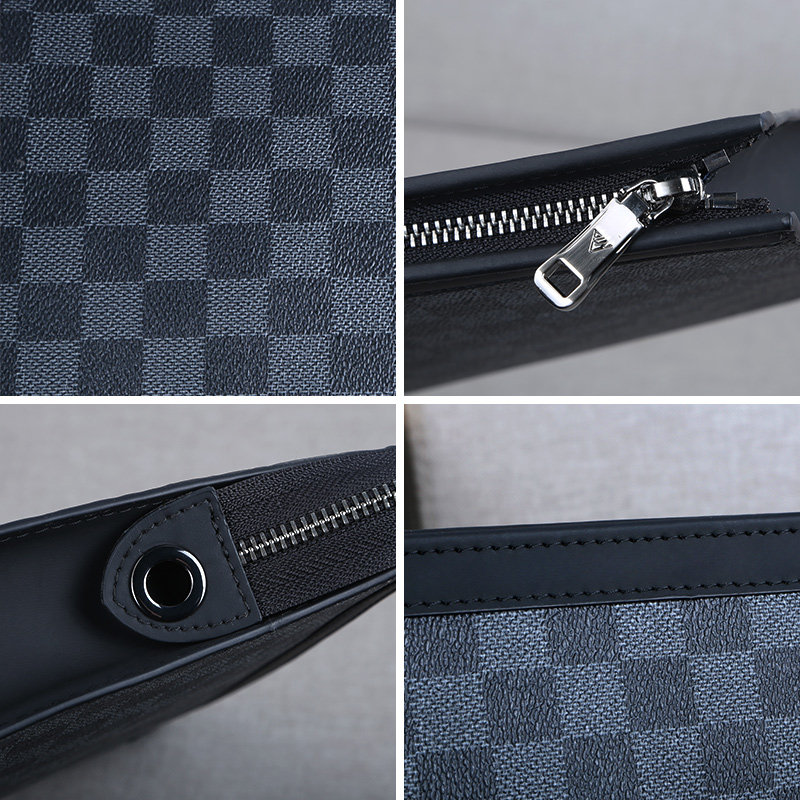 正品新款真皮男士奢侈休闲手拿包 帕朗尼箱包男士包袋