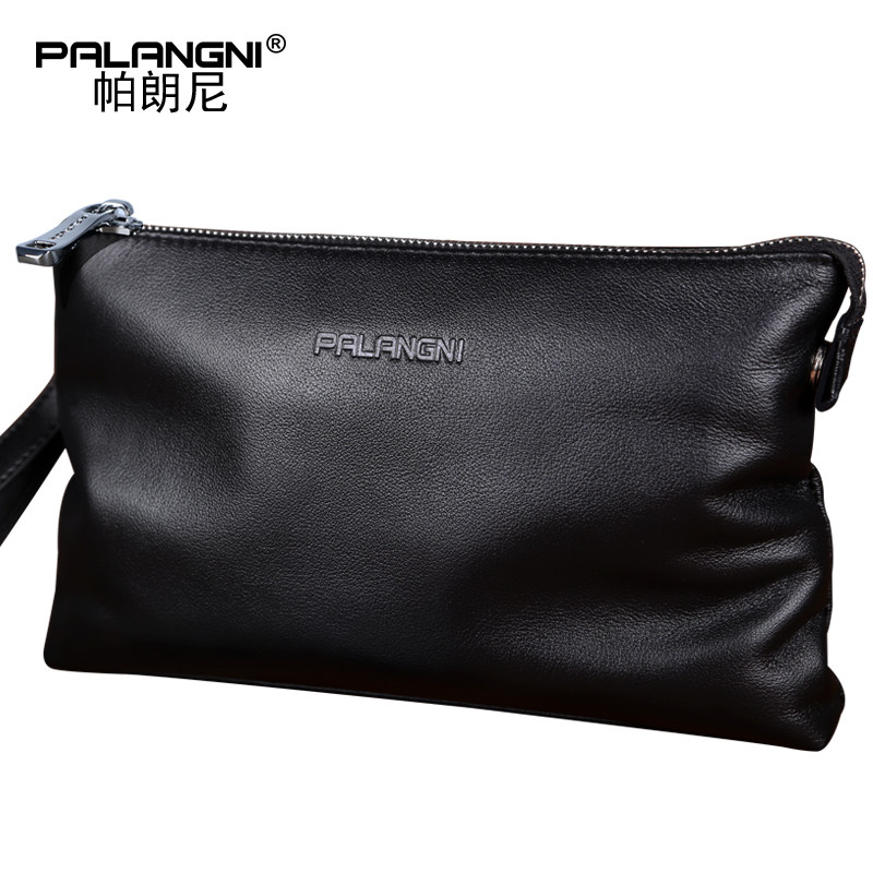 真皮男士2022新款潮韩版手拿包 帕朗尼箱包男士包袋