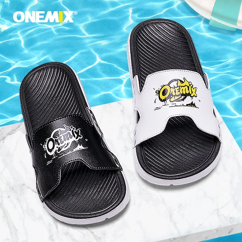 onemix Спортивные тапочки, дезодорированные слайдеры для отдыха, нескользящая трендовая комфортная пляжная обувь