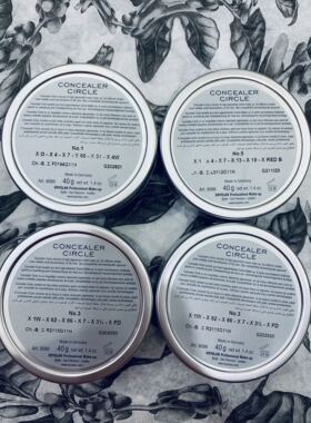 KRYOLAN德国面具遮瑕膏六色遮瑕盘 歌剧魅影持久保湿控油裸妆粉底