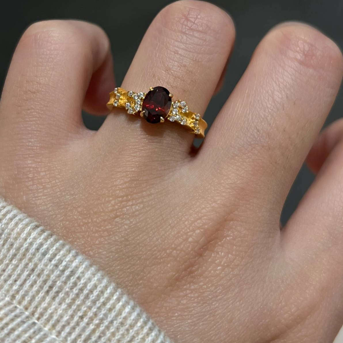 Lady's starry sky dove egg s925 silver ring