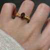Lady's starry sky dove egg s925 silver ring