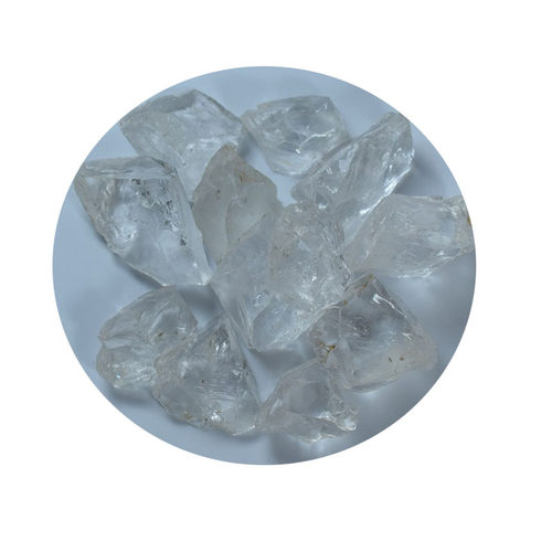 天然白水晶原石碎石小颗粒梵天透体阿赛斯特莱水晶原石AZEZTULITE - 图3
