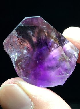天然宝石紫阿赛斯特莱水晶原石
