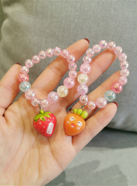 新款创意儿童卡通水果女童手镯