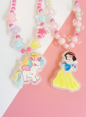 手链发光儿童生日礼物独角兽项链