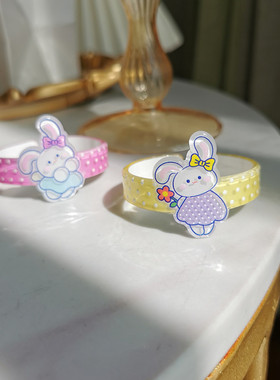 韩版儿童亚克力开口手镯首饰